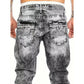 💎 -57% JEANS IN DENIM ELASTICIZZATO DA UOMO! 💎 Stile emo minimalista, gamba dritta e lavaggio vintage (taglie dalla S alla 5XL)
