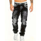 💎 -57% JEANS IN DENIM ELASTICIZZATO DA UOMO! 💎 Stile emo minimalista, gamba dritta e lavaggio vintage (taglie dalla S alla 5XL)