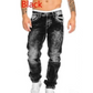 💎 -57% JEANS IN DENIM ELASTICIZZATO DA UOMO! 💎 Stile emo minimalista, gamba dritta e lavaggio vintage (taglie dalla S alla 5XL)