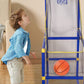 Gioco arcade di basket per bambini da interno con 4 palloni