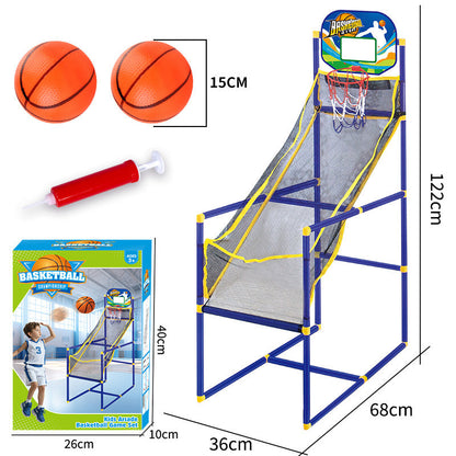 Gioco arcade di basket per bambini da interno con 4 palloni