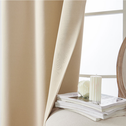 🏡✨ Tenda Oscurante in Poliestere con Occhietti Metallici – 100x130cm, Blocca Luce & UV, Isolamento Termico, 3 Colori: Beige, Nero & Grigio – Privacy & Comfort ☁️🕊️