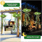 🌿 Luci Solari Edera con Foglie Artificiali 💡✨ - 8 Modalità | Impermeabili | Ricarica Solare | Filo Flessibile | Per Giardino, Balcone & Parete | 50% DI SCONTO