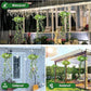 🌿 Luci Solari Edera con Foglie Artificiali 💡✨ - 8 Modalità | Impermeabili | Ricarica Solare | Filo Flessibile | Per Giardino, Balcone & Parete | 50% DI SCONTO