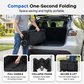 🛒 Carrello Pieghevole Heavy-Duty con Ruote – 130L, Portata 80kg, Telaio Acciaio al Carbonio, Tessuto Oxford 600D, Ruote 6” o 7” – 2 Colori, Pieghevole in 1 Secondo ✨🏕️