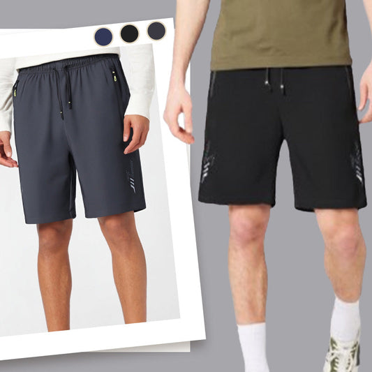 🩳 SCONTO DEL 50%! 🔥 Confezione da 3 pantaloncini sportivi traspiranti, leggeri e ad asciugatura rapida: comodi e ideali per attività estive, allenamento e relax ☀️
