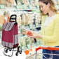 🛒 Carrello Pieghevole Portatile Saliscale – Grande Capacità | Ruote Resistenti per Scale & Marciapiedi | Compatto | Ideale per Spesa, Traslochi & Consegne 🏙️💪
