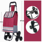 🛒 Carrello Pieghevole Portatile Saliscale – Grande Capacità | Ruote Resistenti per Scale & Marciapiedi | Compatto | Ideale per Spesa, Traslochi & Consegne 🏙️💪