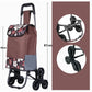 🛒 Carrello Pieghevole Portatile Saliscale – Grande Capacità | Ruote Resistenti per Scale & Marciapiedi | Compatto | Ideale per Spesa, Traslochi & Consegne 🏙️💪
