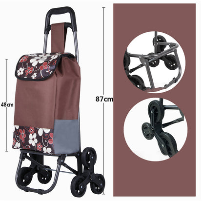 🛒 Carrello Pieghevole Portatile Saliscale – Grande Capacità | Ruote Resistenti per Scale & Marciapiedi | Compatto | Ideale per Spesa, Traslochi & Consegne 🏙️💪
