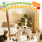 🐱✨ Giocattolo Automatico per Gatti con Canna da Pesca Retrattile – Movimento Irregolare, Stimola l’Istinto di Caccia, Ricarica USB – Rosa & Blu 🎾
