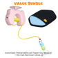 🐱✨ Giocattolo Automatico per Gatti con Canna da Pesca Retrattile – Movimento Irregolare, Stimola l’Istinto di Caccia, Ricarica USB – Rosa & Blu 🎾