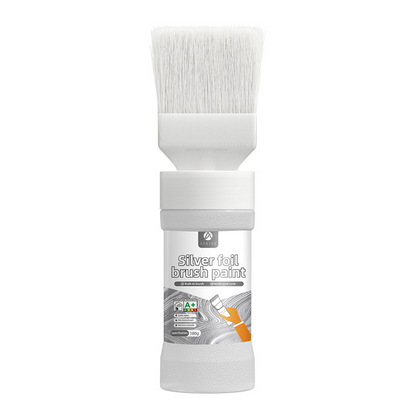🎨 Vernice Metallizzata a Base d'Acqua con Pennello Integrato – Argento & Oro | Asciugatura Rapida | Anti-Ruggine & Impermeabile | Uso Interno & Esterno 🏠✨