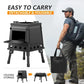 🔥 Stufa Rocket Portatile in Ghisa – 16 Fori di Ventilazione | Combustione Efficiente | Pieghevole & Compatta | Per Campeggio, Cucina & Riscaldamento Outdoor 🏕️♥️