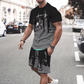 👕 ORA 50% DI SCONTO! 🔥 Set da uomo con T-shirt stampata e shorts – Tessuto morbido, design accattivante e perfetto per le giornate estive ☀️