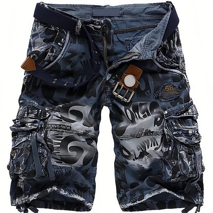 Pantaloncini cargo da uomo 🩸 Classici e resistenti, con molteplici tasche per ogni esigenza, cerniera scorrevole, durevoli e resistenti all'usura, adatti sia per il lavoro che per le attività all'aperto 💪