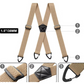 👔 Bretelle da Uomo con Schiena a X/Y e Ganci ✨💪 - Spalline Larghe 3,8cm | Regolabili | Poliestere Premium | 6 Colori | Lavoro & Outdoor | 50% DI SCONTO