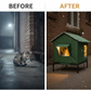 🏠🐱 Cuccia per Gatti da Esterno Rialzata 4 Stagioni – Tessuto Oxford Impermeabile + Rivestimento Termico Alluminio, Rialzo 12cm, Pieghevole – 2 Misure, 3 Colori ✨🌧️