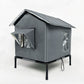 🏠🐱 Cuccia per Gatti da Esterno Rialzata 4 Stagioni – Tessuto Oxford Impermeabile + Rivestimento Termico Alluminio, Rialzo 12cm, Pieghevole – 2 Misure, 3 Colori ✨🌧️