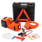 🔧 Cric Idraulico Elettrico 12V – Portata 5 Tonnellate | Motore Potente | Avvitatore ad Impulsi Integrato | Luce LED & Segnalazione Emergenza | Kit 12 in 1 | Per Auto, SUV & Veicoli Commerciali 🚗⚡