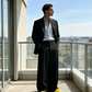 👖 SCONTO DEL 50% ORA! 🎩 Pantaloni da uomo minimalisti a gamba larga – Cuciture strutturate e tessuto di alta qualità – Silhouette audace e stile versatile 🚶‍♂️