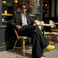 👖 SCONTO DEL 50% ORA! 🎩 Pantaloni da uomo minimalisti a gamba larga – Cuciture strutturate e tessuto di alta qualità – Silhouette audace e stile versatile 🚶‍♂️