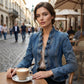 🧥 Giacca Denim Donna con Volant | 🌸 Leggera, Femminile & Versatile ✨ Perfetta per Primavera-Estate — Look Casual Chic Senza Sforzo 💫 📦 Spedizione Gratuita da €40 | 🔄 Reso Facile in 30 Giorni