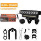 🚴🔦 Faro Bici Ricaricabile USB 28 LED con Clacson Integrato & Telecomando – 8 LED + 20 SMD, ABS Impermeabile, Batteria 2-8h, 150x60x40mm ✨🔋