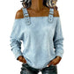 👕 Top in Denim da Donna con Spalline Larghe & Spalle Scoperte ✨☀️ - Casual Estivo | 9 Colori | Taglie S-3XL | Morbido & Traspirante | Look Chic | 50% DI SCONTO