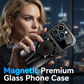 📱 SCONTO DEL 50% ORA!🧲 Custodia per telefono in vetro temperato magnetico – Antiurto e compatibile con MagSafe – Cover protettiva di alta qualità ✨