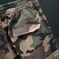 🔥 SCONTO DEL 50% ORA!⚡ Pantaloncini cargo da uomo con borchie e stampa mimetica – Effetto usurato, multitasche e vita elasticizzata – Pantaloncini cargo streetwear robusti 🛹