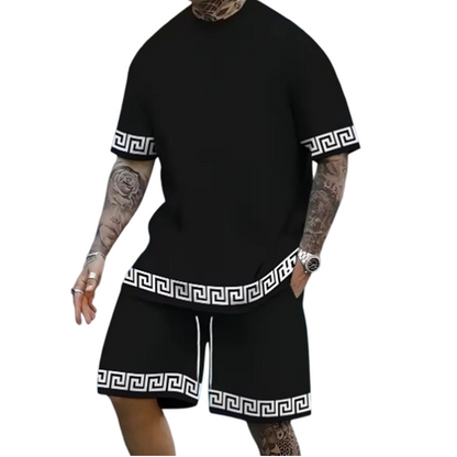 🌿 SCONTO DEL 50% PER UN PERIODO LIMITATO! ✨ Completo maglia a maniche corte e pantaloncini – Traspirante, vestibilità ampia ✨