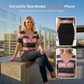 👚 Top Mezza Manica con Volant | 📋 Maglietta a Righe in Stile Bicolore, ✨ Effetto Due Pezzi, 👙 Scollatura Henley, 🌸 Primavera-Estate 2026, 🎁 Ideale per Shopping Online