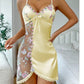🌹 Vestaglia Elegante in Pizzo con Fiocco - Lingerie Notturna Sensuale e Comoda, Scollatura a V & Tessuto Morbido sulla Pelle, Perfetta per Serate Speciali 💋