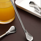 🧉 Cucchiaio-Cannuccia 2 in 1 in Acciaio Inox 304 – Testa Filtrante | Smontabile | Riutilizzabile & Ecologico | Ideale per Tè, Mate & Succhi 🌿✨