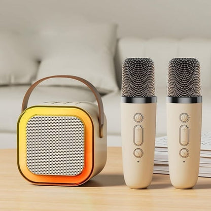 🎤Altoparlante portatile con microfono wireless, chip Bluetooth 5.0, collegabile a un microfono per cantare🎶