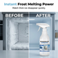 ❄️ Spray Sbrinatore Rapido per Frigorifero & Congelatore – 120ml, Formula Non Tossica, Sicuro per Alimenti, Ugello Ergonomico – Per Frigo, Minibar, Cantinette & Fabbricatori di Ghiaccio 🧄🔫