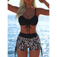 🩱 Costume da Bagno Femminile con Fascia - 50% SCONTO! 💥 Bikini Set con Pantaloncini Corti, Regolabile, Modellante, Tanti Colori 🎨