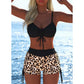 🩱 Costume da Bagno Femminile con Fascia - 50% SCONTO! 💥 Bikini Set con Pantaloncini Corti, Regolabile, Modellante, Tanti Colori 🎨