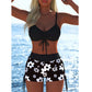 🩱 Costume da Bagno Femminile con Fascia - 50% SCONTO! 💥 Bikini Set con Pantaloncini Corti, Regolabile, Modellante, Tanti Colori 🎨