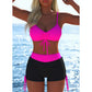 🩱 Costume da Bagno Femminile con Fascia - 50% SCONTO! 💥 Bikini Set con Pantaloncini Corti, Regolabile, Modellante, Tanti Colori 🎨
