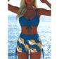 🩱 Costume da Bagno Femminile con Fascia - 50% SCONTO! 💥 Bikini Set con Pantaloncini Corti, Regolabile, Modellante, Tanti Colori 🎨