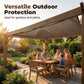☀️✨ Tenda Parasole in Rete Anti-UV Traspirante – Bordi Rinforzati, Occhielli in Metallo, Effetto Raffreddamento – Beige & Nero, 3 Misure: 2×1m / 2×2m / 2×3m 🌿