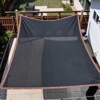 ☀️✨ Tenda Parasole in Rete Anti-UV Traspirante – Bordi Rinforzati, Occhielli in Metallo, Effetto Raffreddamento – Beige & Nero, 3 Misure: 2×1m / 2×2m / 2×3m 🌿