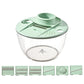 🥗 Centrifuga per Insalata 9 in 1 – Lava, Affetta, Grattugia & Asciuga | 5 L | 6 Lame Intercambiabili | Salvaspazio | Cucina Sana e Veloce 🥒✨