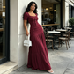 🌞 Eleganza Senza Sforzo! | 👗 Top Scollo Quadrato Flattering + Gonna Maxi Leggera, 🍃 Traspirante Tutto il Giorno, 👡 Perfetto per Passeggiate e Cene Estive, 💫 Stile Femminile e Comfort Assoluto