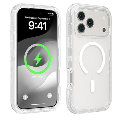Custodia magnetica trasparente antiurto per telefoni della serie 13-17