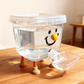 🐾✨ Distributore d’Acqua per Animali ad Alta Capacità – 3L & 5L, Sistema a Gravità Senza Elettricità, Serbatoio Trasparente, Facile da Pulire 💧🐶🐱