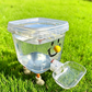 🐾✨ Distributore d’Acqua per Animali ad Alta Capacità – 3L & 5L, Sistema a Gravità Senza Elettricità, Serbatoio Trasparente, Facile da Pulire 💧🐶🐱