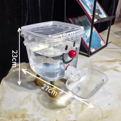 🐾✨ Distributore d’Acqua per Animali ad Alta Capacità – 3L & 5L, Sistema a Gravità Senza Elettricità, Serbatoio Trasparente, Facile da Pulire 💧🐶🐱